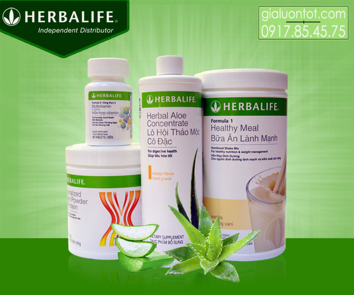 Bộ 4 Herbalife tăng cân nhanh cho người gầy