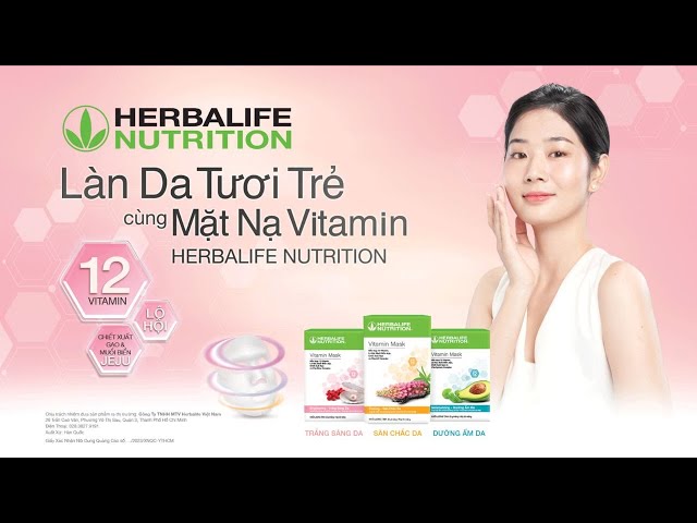 Làn da tươi trẻ với bộ 3 mặt nạ vitamin Herbalife